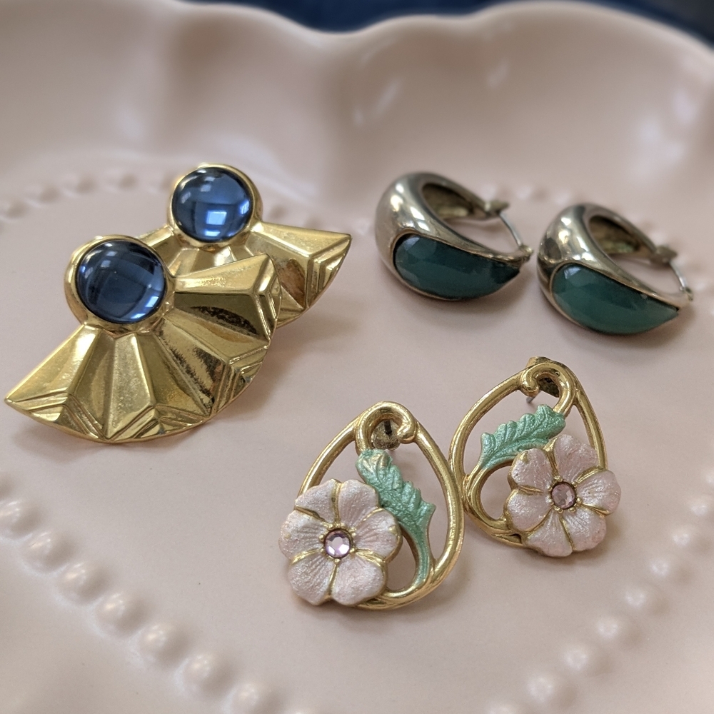 3 Pair of Vintage Earrings